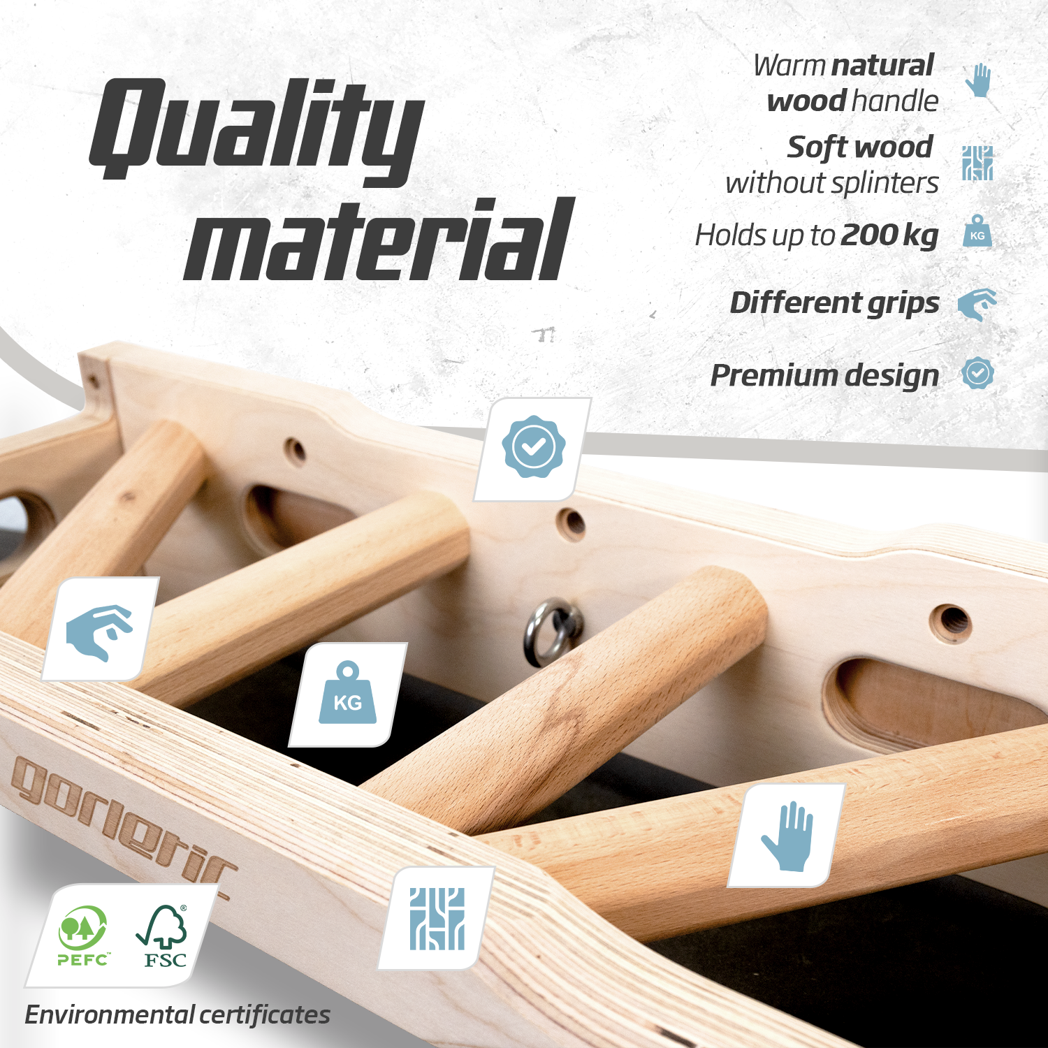 Barra de dominadas Titan Puerta